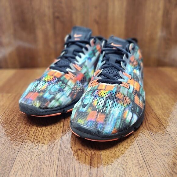 Nike Free 5.0 TR Fit 4 City Lights Women’s Running Shoes Size 9.5 Black Multi - Picture 2 of 13